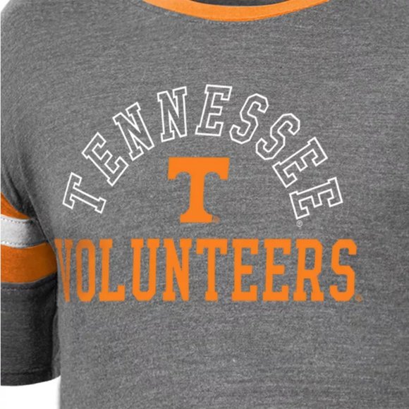 NCAA Tennessee Volunteers Girls' Short Sleeve Striped Shirt XS 4/5 - Picture 2 of 3